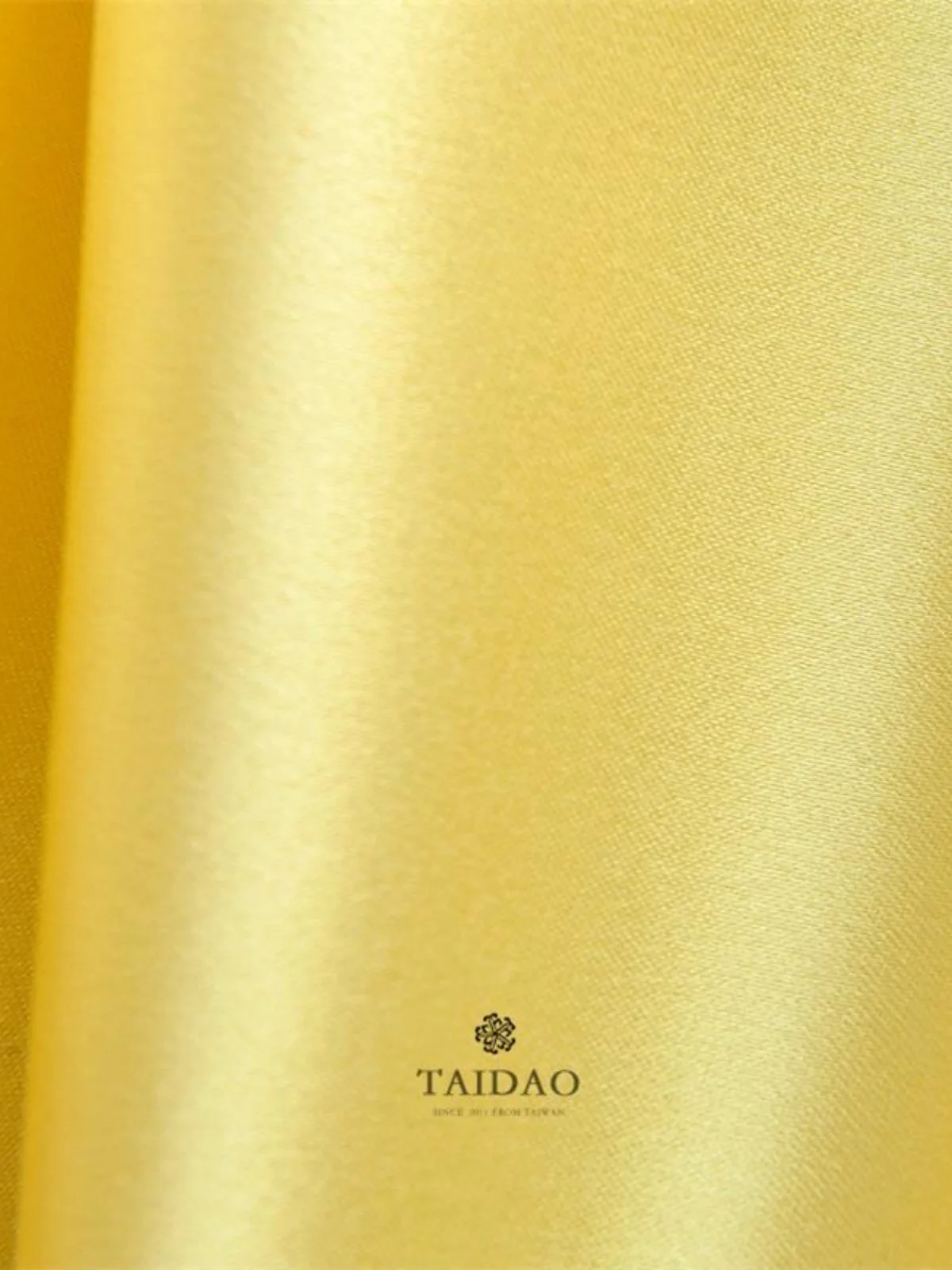 Satin Thick Fabric Yarn Curtain for DIY, Yellow Series, High Density, Lint-Free, Wear-Resistant, 150x100cm