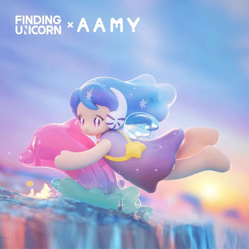 FINDING UNICORN AAMY Mind of the Sea Series Blind Box Toys Kawaii Anime Action Figure Caixa Caja Surprise Mystery Box Dolls Girl