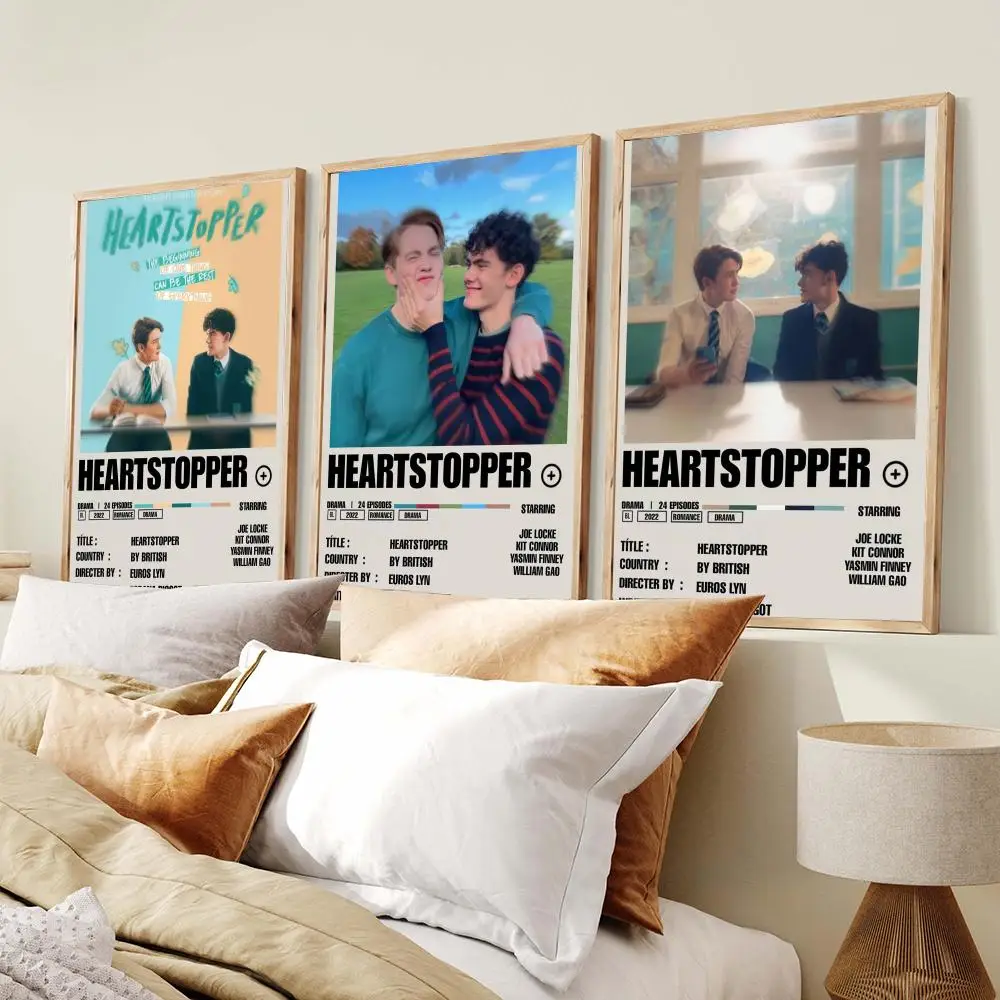 BL H-Heartstopper Poster PP Wall Art Prints Poster for Dorm Room Apartment Home Office Room Decor Gift Waterproof