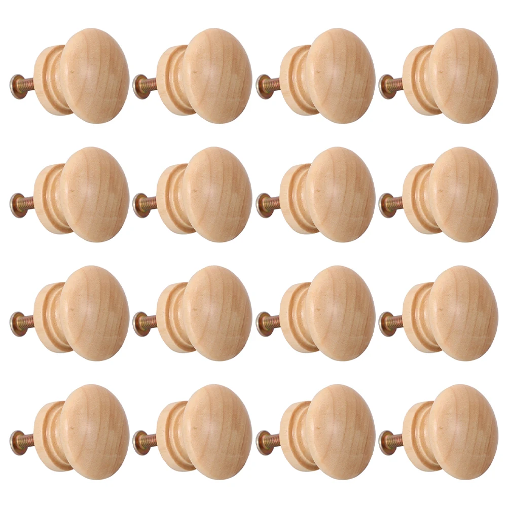

16pcs Wooden Cabinet H les Drawer Pulls for Wardrobe Doors Single Hole Knobs Durable Unique Design Easy Installation niture