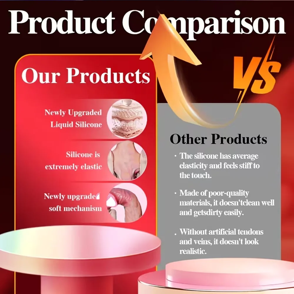 Dildo  Rechargeable 8.9-inch Vaginal Vibrator Dildo with 9 Thrust & Vibration Modes Warm G-spot Stimulator Powerful Suction Cup Lithium Battery Adult Sex Toy for Men & Women image 6