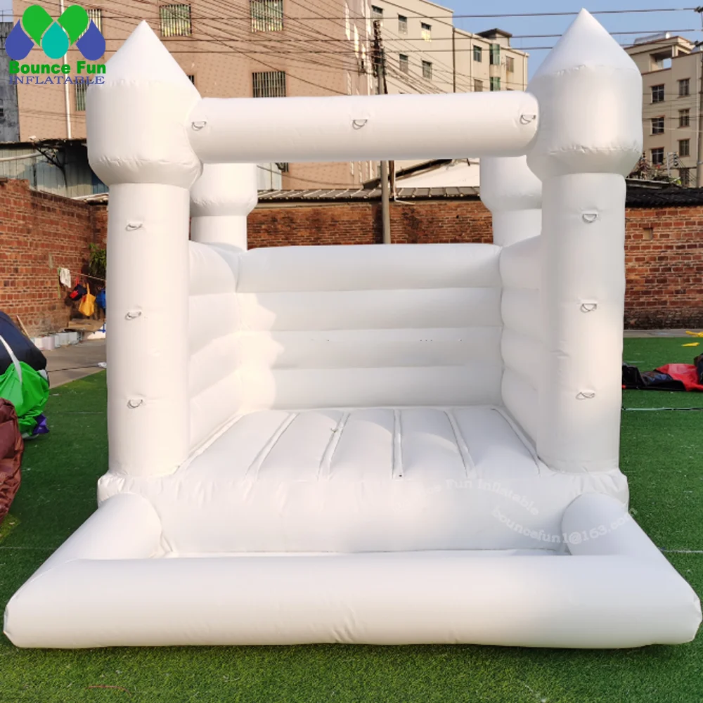 8ft 2,5 m Mini Weiß Kinder Jumper Weiche Spielen Bounce Haus mit Ball Pit Pool für Kleinkind Hochzeit Geburtstag Springen luftballons