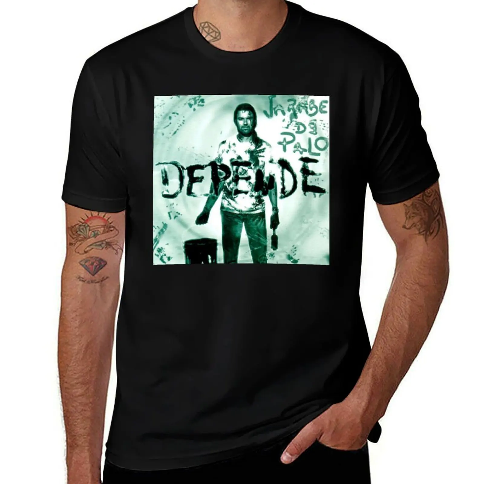 

Jarabe De Palo - Depende album 1998 T-Shirt heavyweights sublime graphics mens vintage t shirts