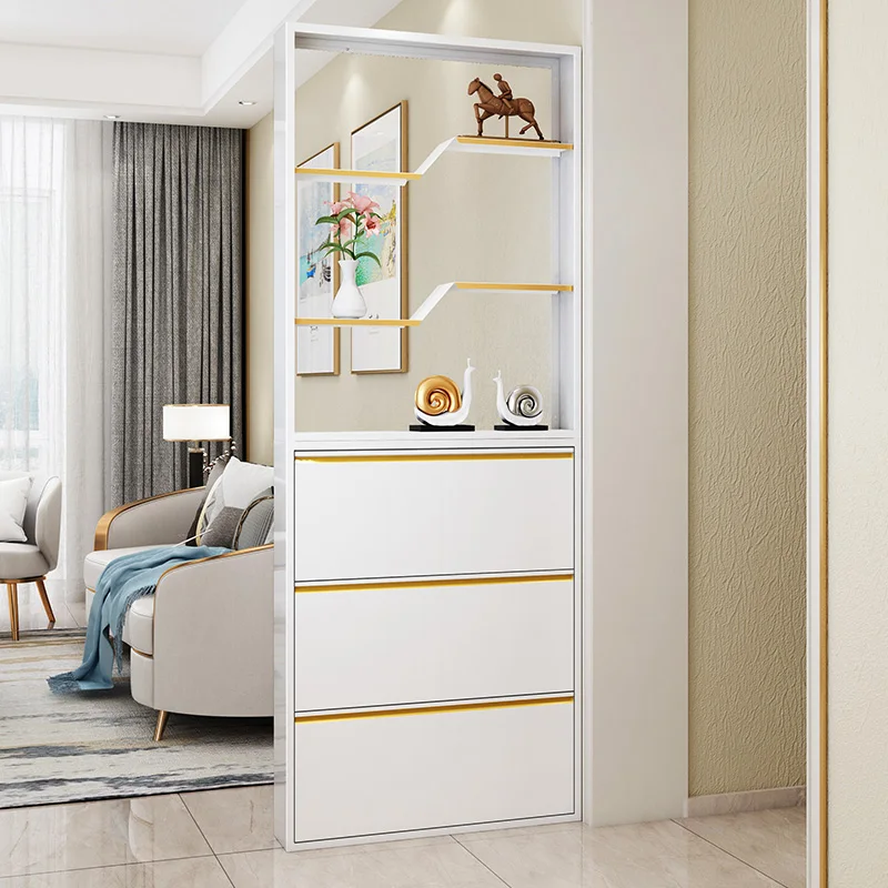 Entrance cabinet, shoe cabinet, ultra-thin 15cm screen shelf, partition cabinet, living room, door-to-door hall cabinet.