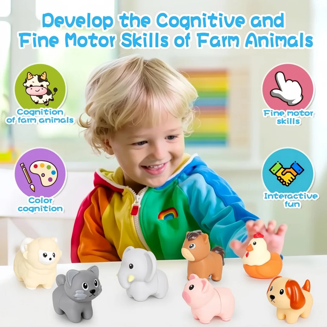 Matching Game voor dierlijke hoeveelheid, zintuiglijk speelgoed, leeractiviteit voor kleuters, kleurclassificatie, educatief speelgoed in Mexicaanse stijl