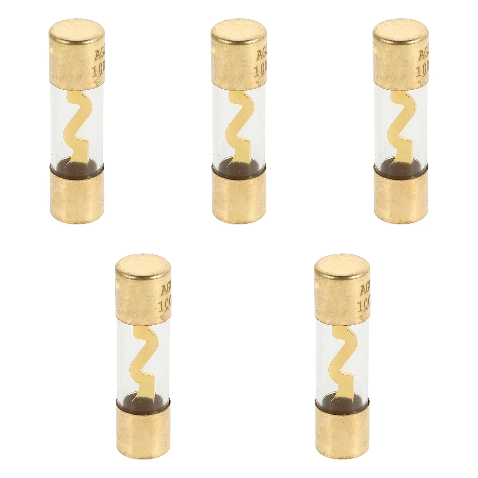 

5pcs 32V 100A Glass Fuse Tube Car Audio Automotive Holder Boat Truck Circuit Protection Easy Replacement Durable