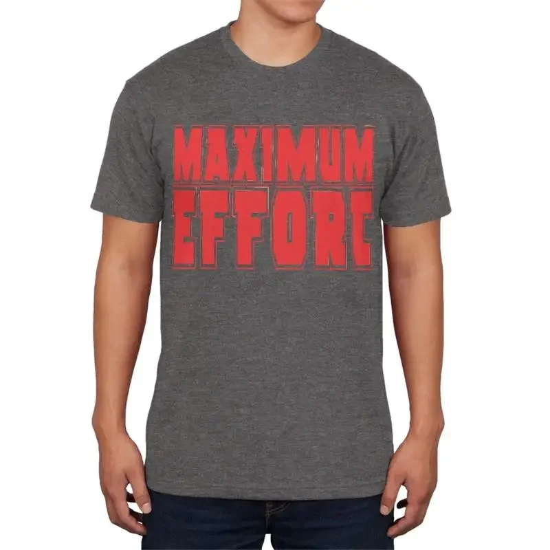 Maximum Effort Charcoal Heather Adult Soft T Shirt