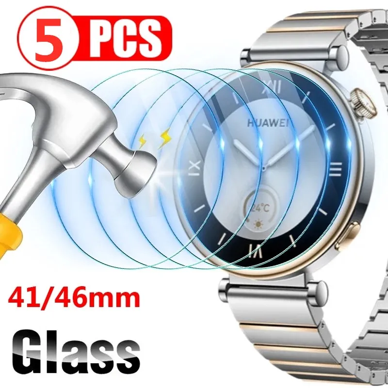 2.5D Screen Protector for Huawei Watch GT4 41mm / 46mm Tempered Glass Protection for Huawei Watch GT 4 Anti-Scratch Glass Film