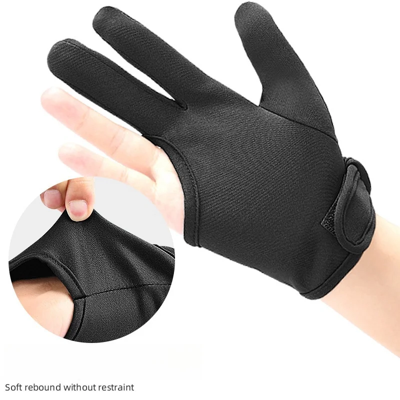 3 إصبع قفازات مقاومة للحرارة القفازات قفازات حماية الشباك عصا قفاز قابلة لإعادة الاستخدام الحرارة جيت قفازات الحلاق أدوات تصفيف الشعر #2