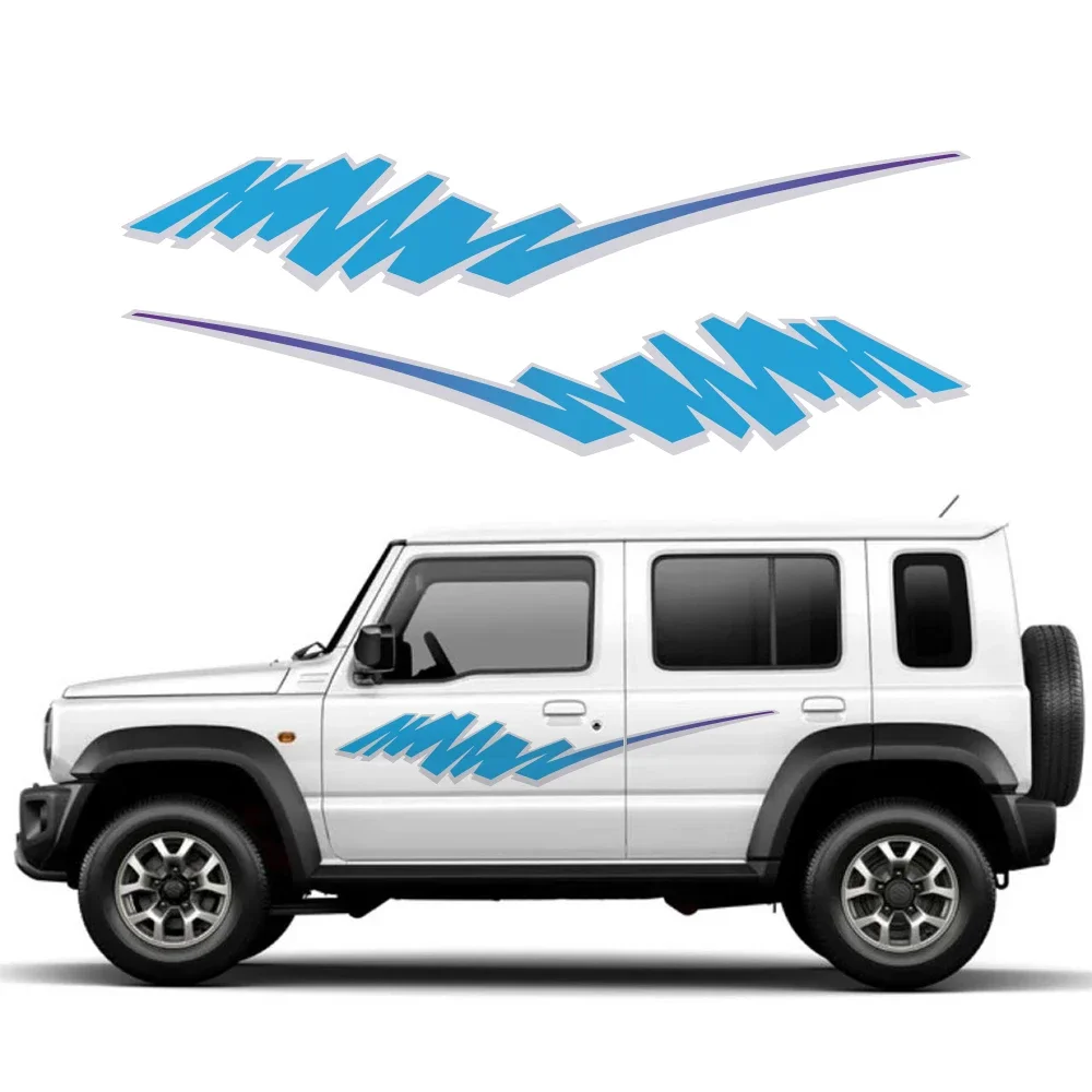 Car Stickers For SUZUKI JIMNY XL WAGON JC74 4Door 2023-24 Auto Door Side Decal Kit  Waterproof Vinyl Film Car Accessories