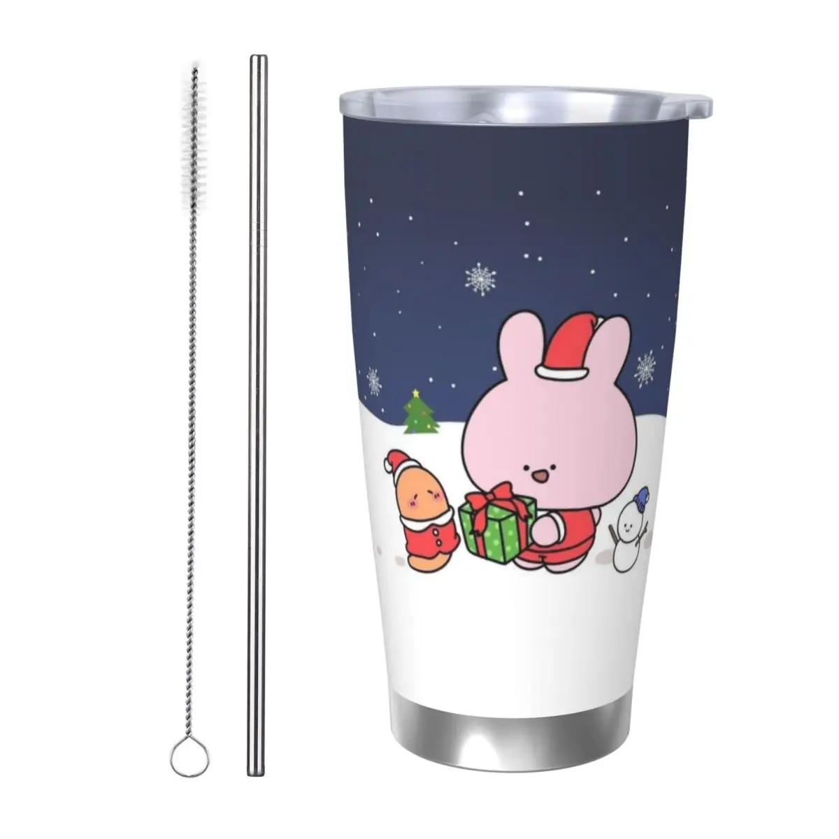 Asamimichaan Cute Asamimi 20oz Cup Large Capacity Car Mug Leak-proof Juice Coffee Cup Food Grade