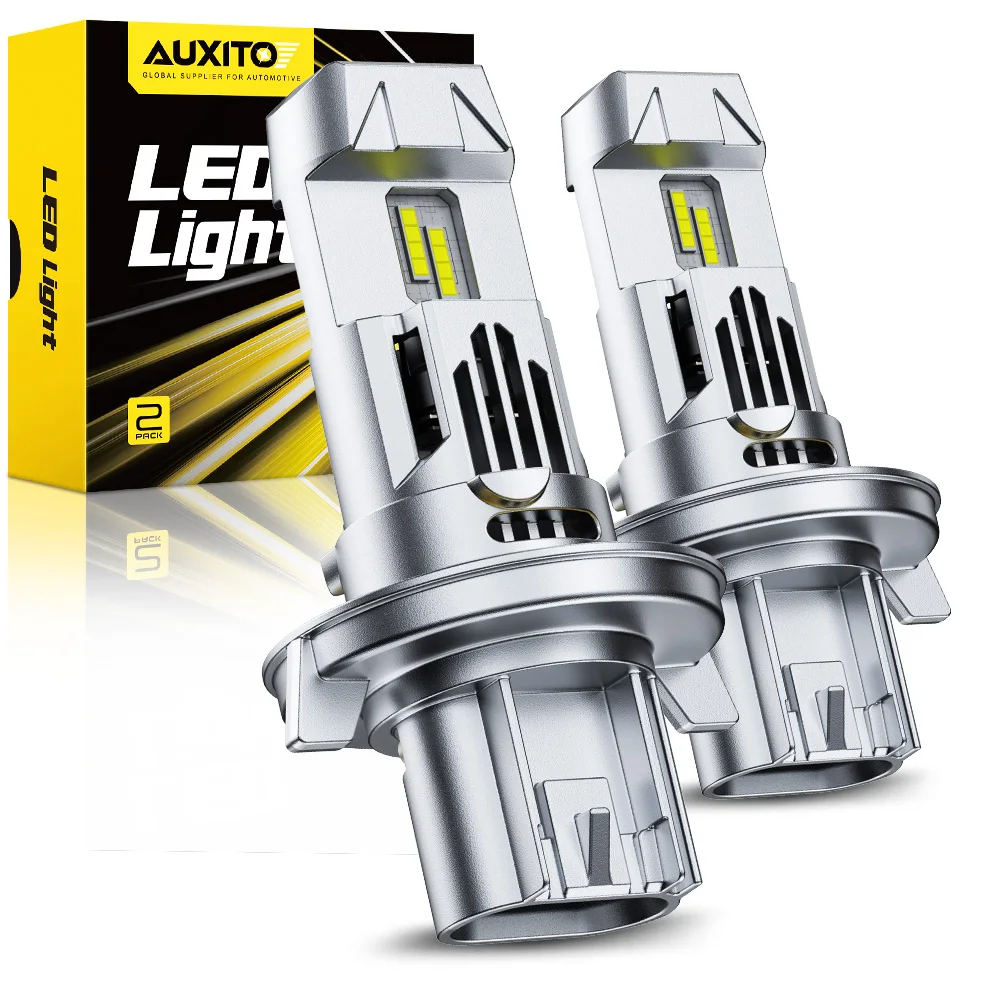 2 uds AUXITO Canbus H13 9008 faros LED Kit de luces bajas y altas foco H13 bombilla de alta intensidad potencia superbrillante 12V