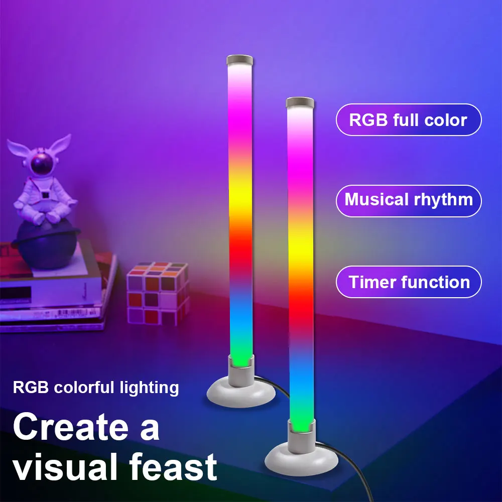 1/2 Pack Smart LED Light Strip, USB Powered RGB Night Light with Remote & Music Sync, Backlight for Desk, PC, TV, Gaming, Bedroo - view 2
