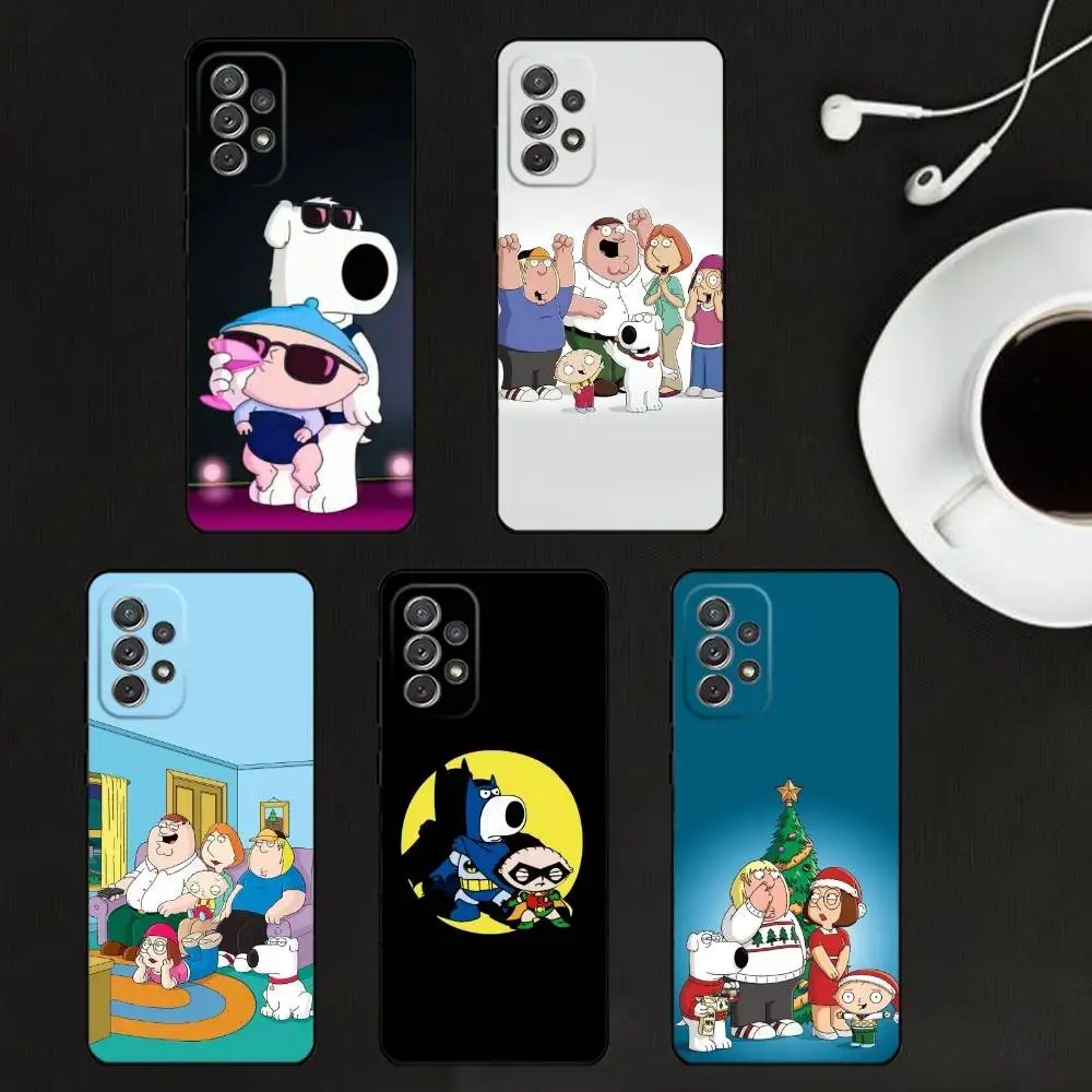 

Bold Humor F-Family G-Guy Phone Case For Samsung S25,S24,S21,S22,S23,S30,Ultra,S20,Plus,Soft Silicone Black Cover