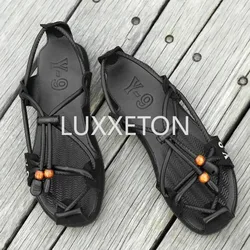 Summer Sandals 2024 New Personalized Fashion Cowhide Beach Breathable Casual Weaving Solid Color Men's Roman Fashion Sandals