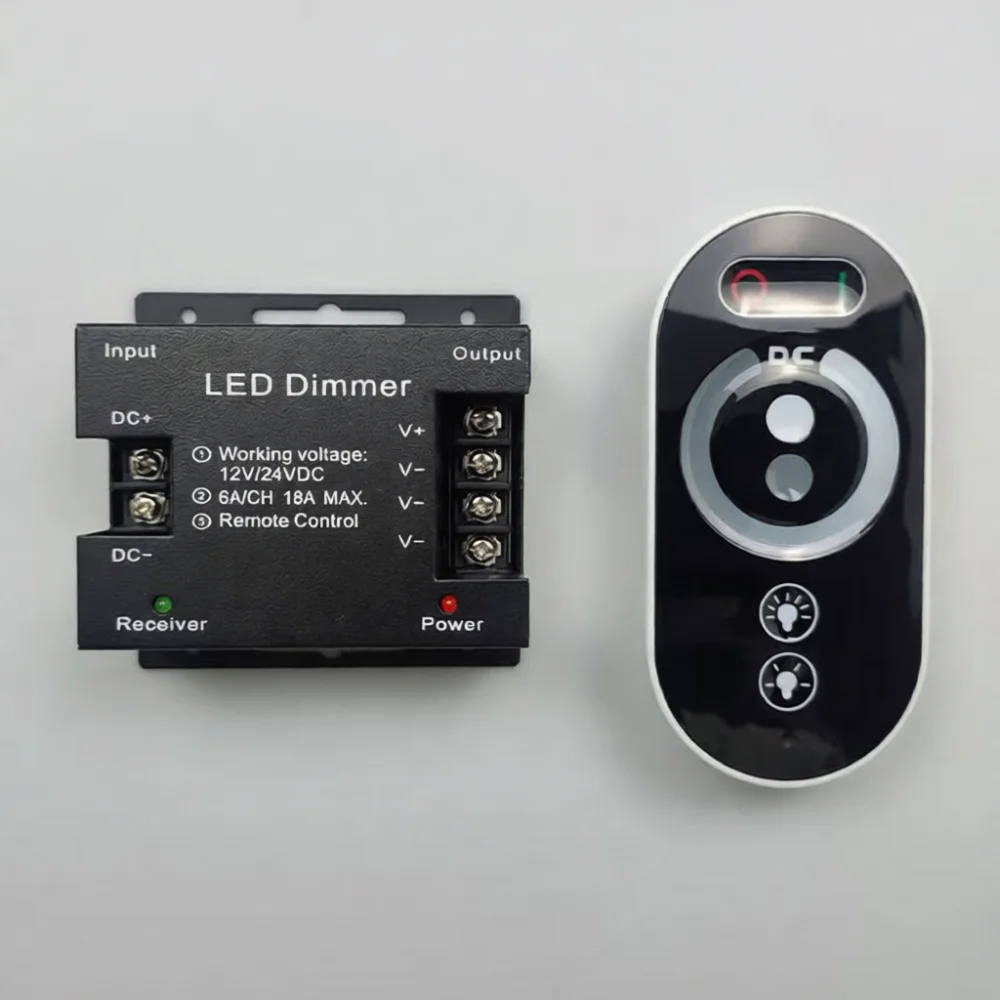 Rotary Dimmer Switch For LED Strip 12V 24V Controller For RGB Monochrome Dual Color Lighting Ribbon Indoor Decor