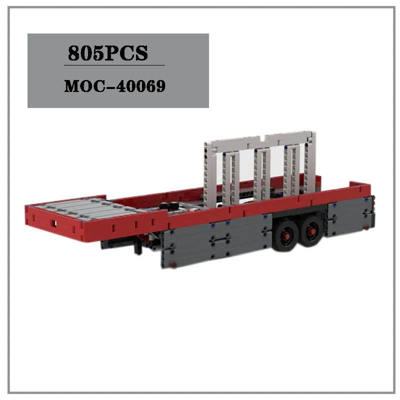 Building Block Set MOC-40069 Loadable Trailer Assembly Toy 805 Pieces Adult Birthday Gift Christmas Toy Gift