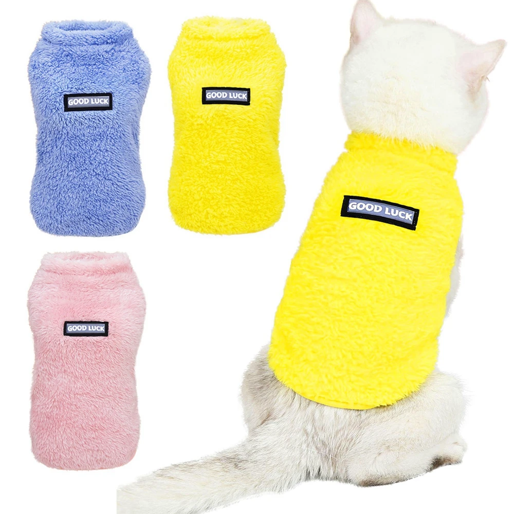 Soft Fleece Pet Dog Clothes For Small Medium Dogs Cats Warm Winter Dog Coat Jacket Puppy Cat Vest Clothing For Dogs Pet Costume