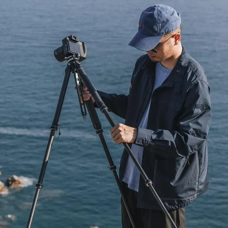 FALCAM R141K-320P TreeRoot Quick Lock Travel Tripod Professional Carbon Fiber Camera Tripod Stand with Panoramic Head T00A4301