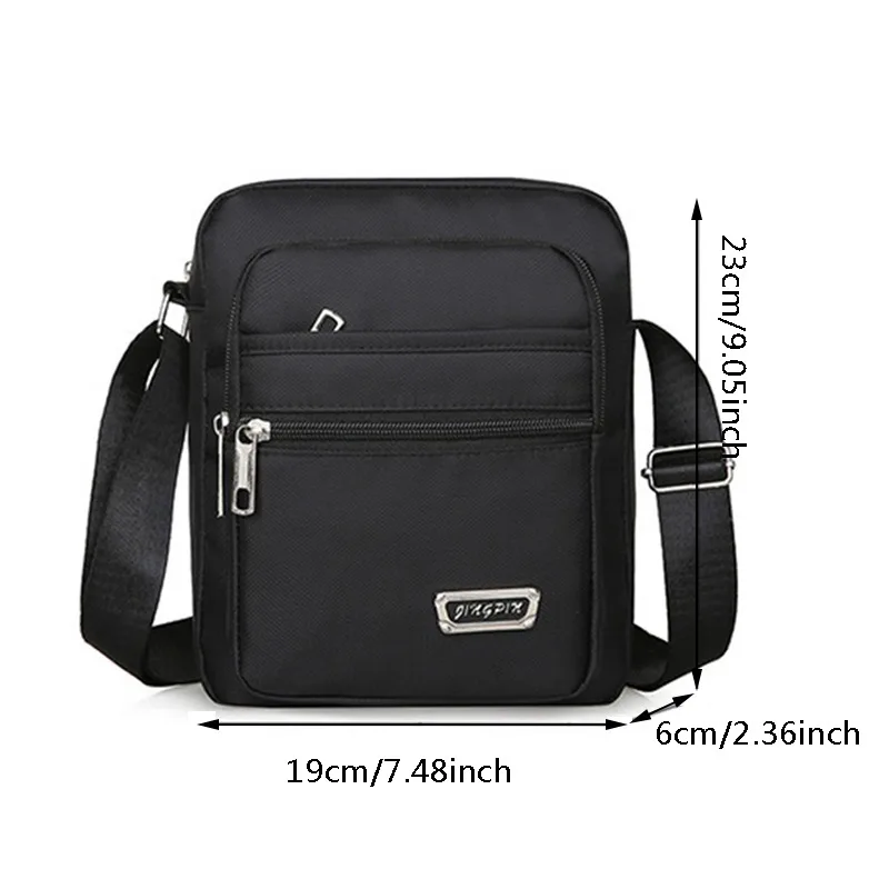 Men Sidebag For Business Crossbody Bag Fashion Version Men\'s Nylon Large Capacity Single Shoulder Messenger Bag