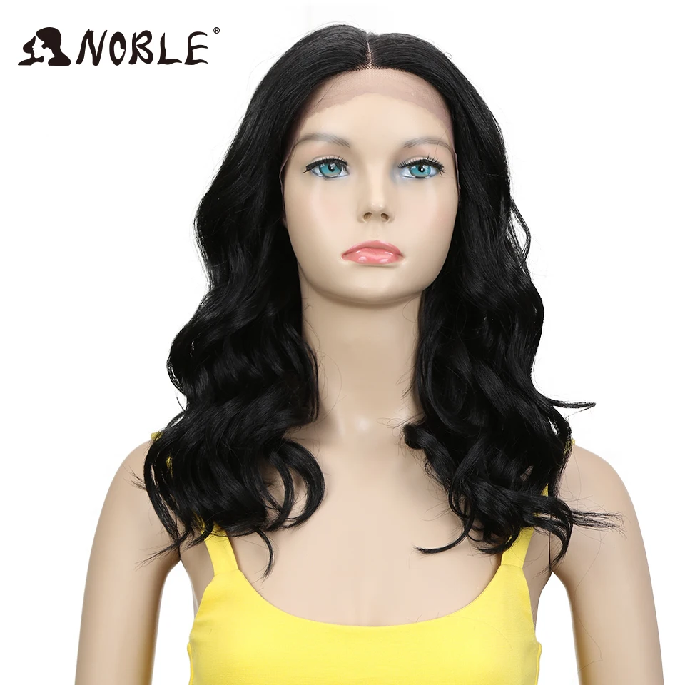 Noble Synthetic Lace Front Wigs 20 Inch Wavy Glueless Wig Blonde Wig Cosplay Curly Wig Lace Front Wig For Women Lace Wig