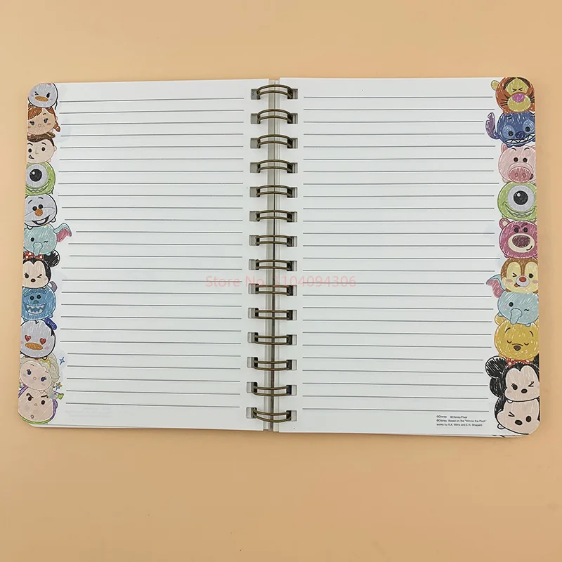 Carnet de notes de dessin animé Disney Atureisha mignon, bloc-notes simple, journal intime, fournitures scolaires de bureau épaisses, cadeaux pour enfants, offre spéciale, A5, nouveau