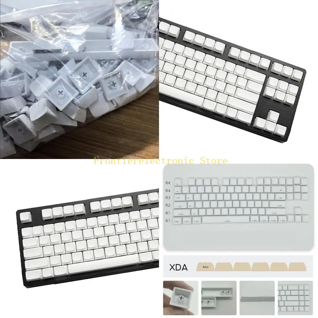 

G8DB шт. минималистичный белый колпачок XDA Profile PBT для механических клавиатур