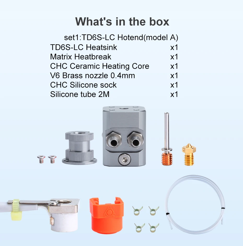 R Trianglelab TD6S-LC TD6S Flüssigkeitsgekühltes Hotend für CHC TD6 V6 HOTEND DDB DDE Direktantriebsextruder oder Bowden Voron 3D-Drucker – Detail 6