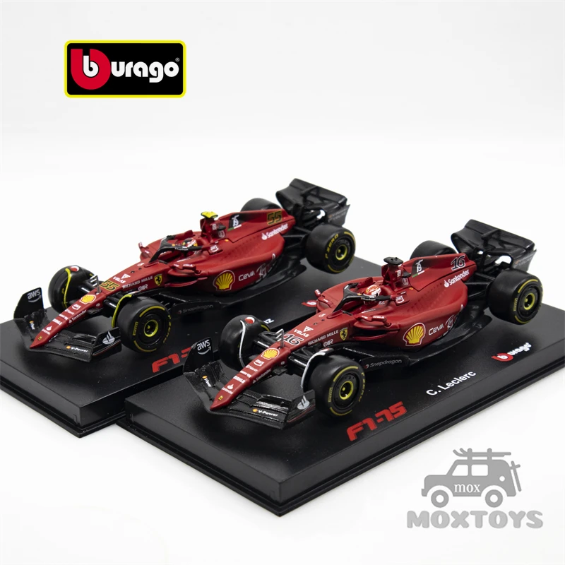 

Bburago 1:43 2022 F1 F1-75 #55 C.Sainz /#16 C. Наружный шлем