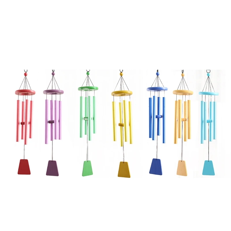 

Wind Chimes Outdoor Soothing Tones Aluminum Tubes DIY Pendants Memorial Wind for Patio Porch Garden Drop shipping