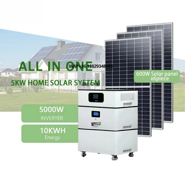 5kW High Quality Off Grid Solar System with MPPT Inverter and Battery Backup
