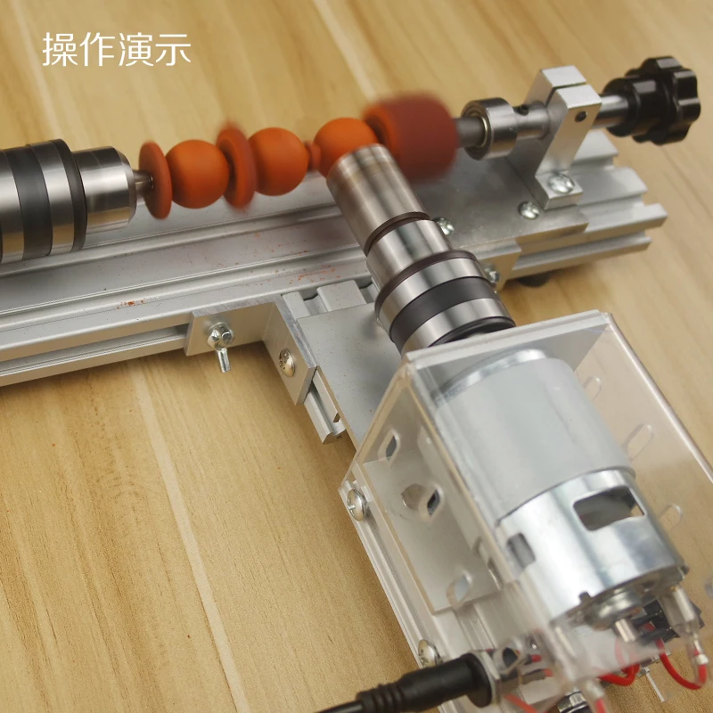 Multi Functional Mini Lathe for Grinding and Polishing Car Beads, Round Beads, Buddha Beads, Mini DIY Woodworking Lathe