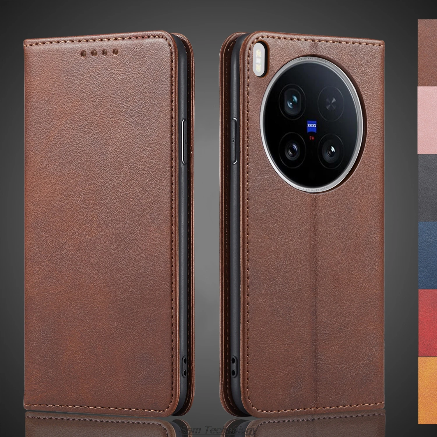 

Magnetic attraction Leather Case for Vivo X200 Ultra X200Ultra Holster Flip Cover Case Wallet Phone Bags Capa Fundas Coque