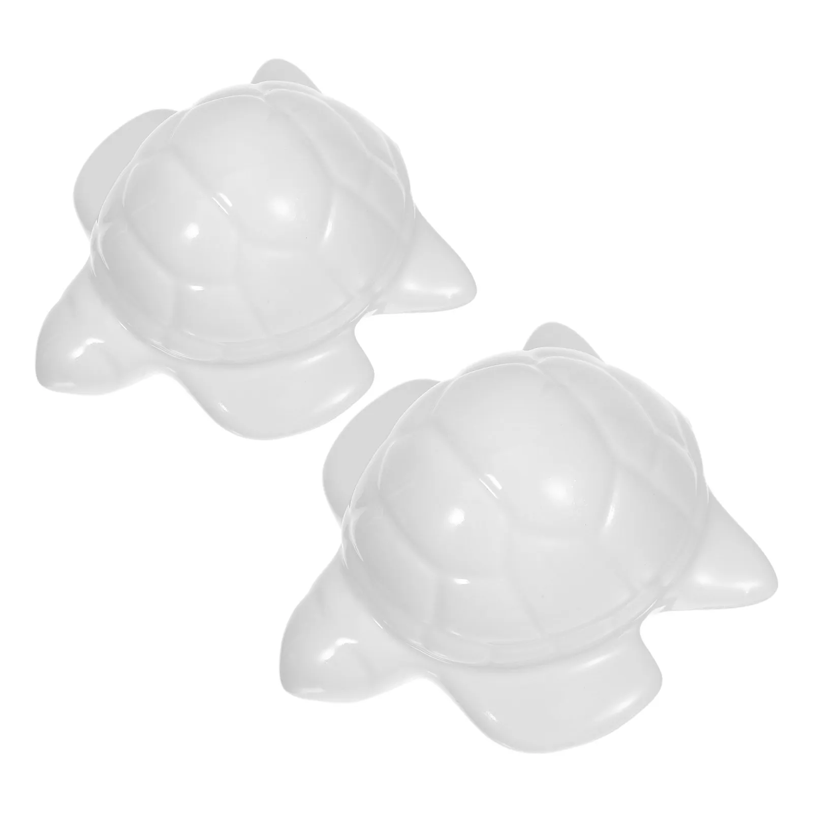 2Pcs Cute Turtle Toilet Bolt Caps Decorative Ceramic Floor Bolt Covers Toilet Screw Cover Caps Bathroom Accessories White