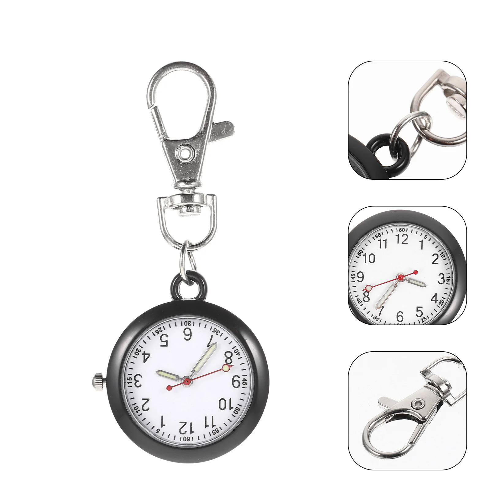 

Keychain Watch Premium Clip On Timing Device For Students Kids Exam Nursing School Use Hanging Watch Gift Backpack Keyring