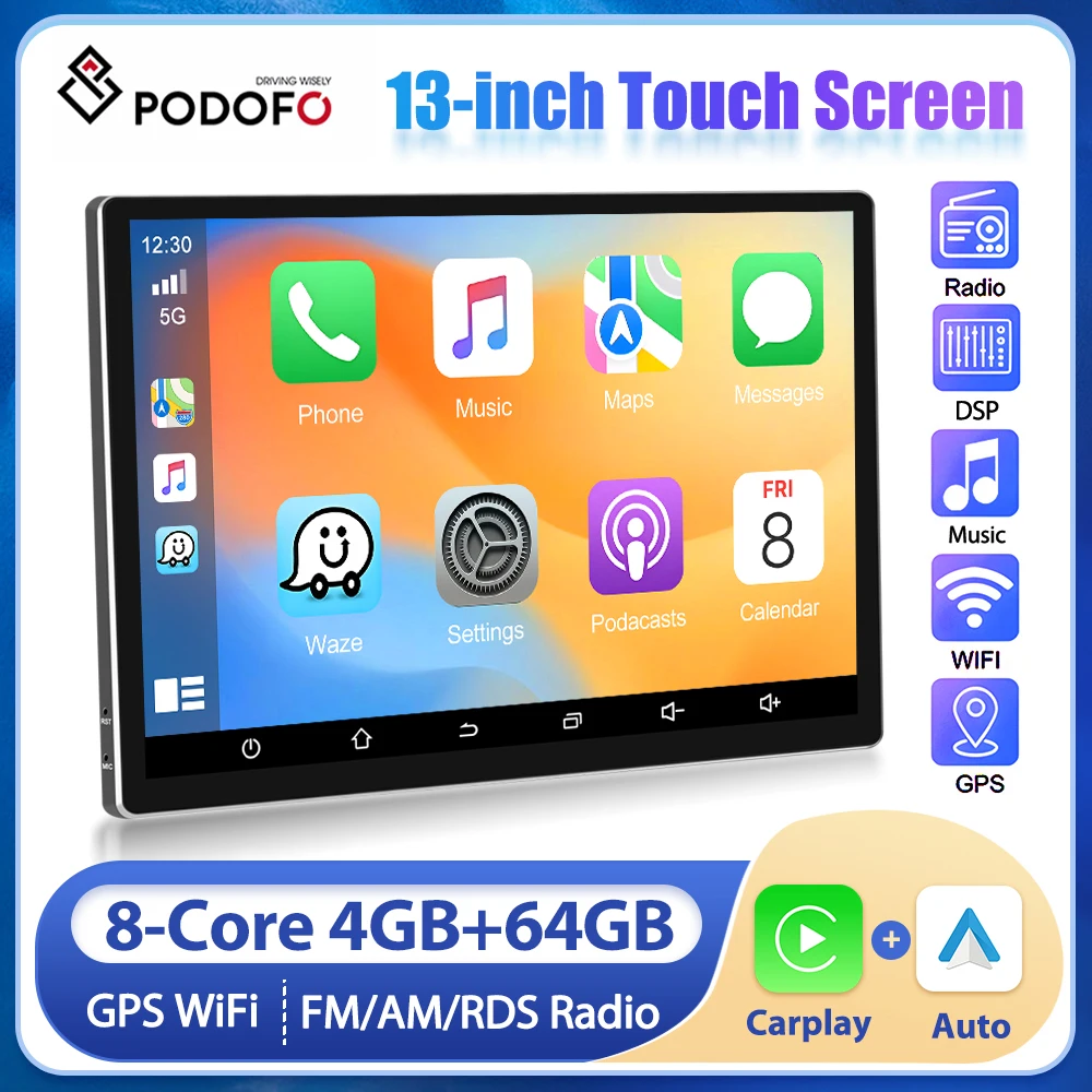 Podofo 2 Din Car Ra…