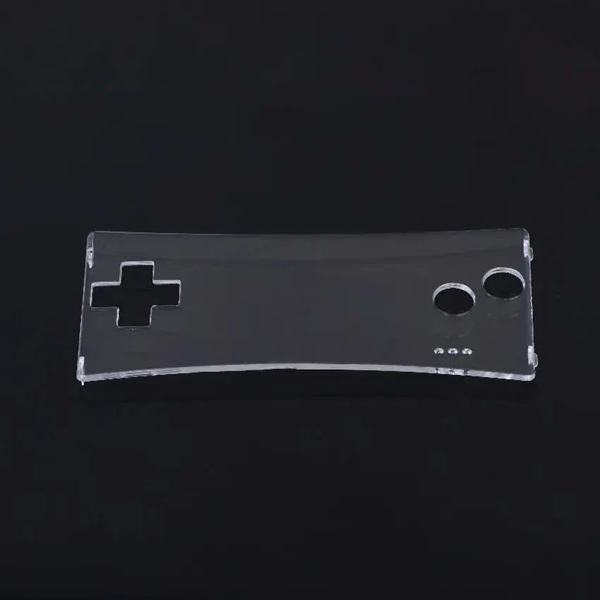 YuXi For GameBoy Micro Transparent Clear Front Faceplate Cover For GBM System Front Shell Case & Protective Film Accessories