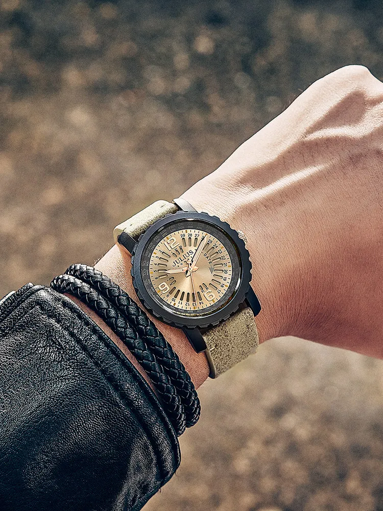 New Luxury Men'S Multi-Functional Sports Quartz Watch, High-End Men'S Watch, Men'S Wristwatch, High-Quality Luxury Timepiece.