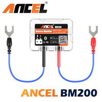 ANCEL BM200 Wireless Bluetooth Battery Monitor 12V Car Battery Health Monitoring Battery Tester Support Max 4 Cars Monitor