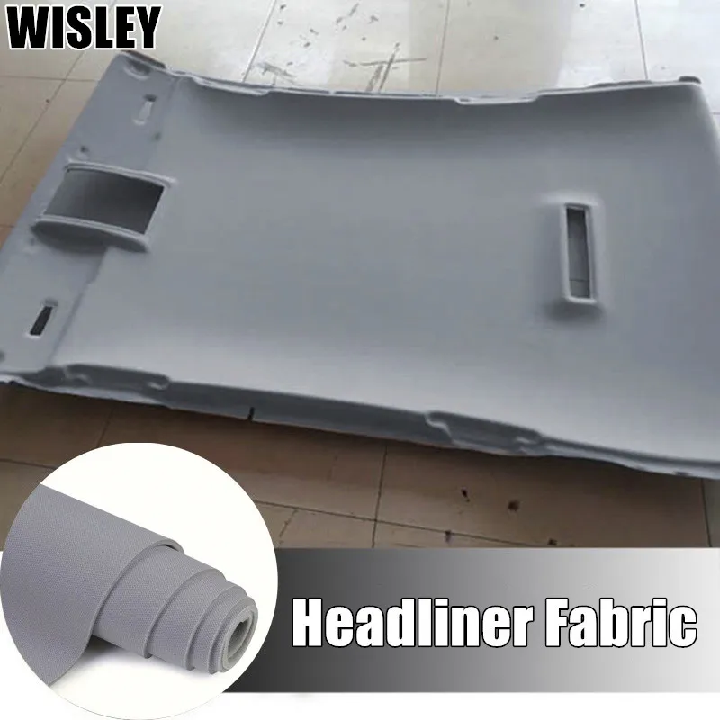 Car Interior Fabrics Auto Material Headliner Grid Sponge Foam for Cars Ceiling Roof Liner Sky Fabric DIY Upholstery Modification