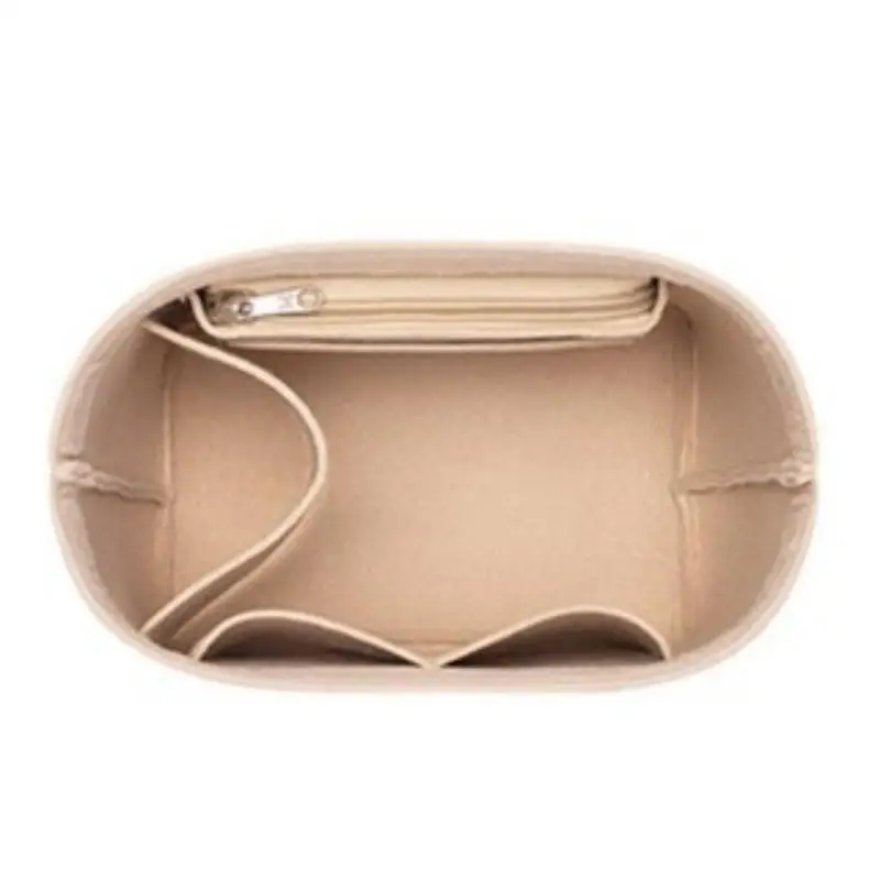 حقيبة إدراج من اللباد منظم مستحضرات التجميل لحقيبة Goyard، حقائب مكياج بسحاب، حقيبة داخلية تناسب حقائب اليد الفاخرة للنساء #6