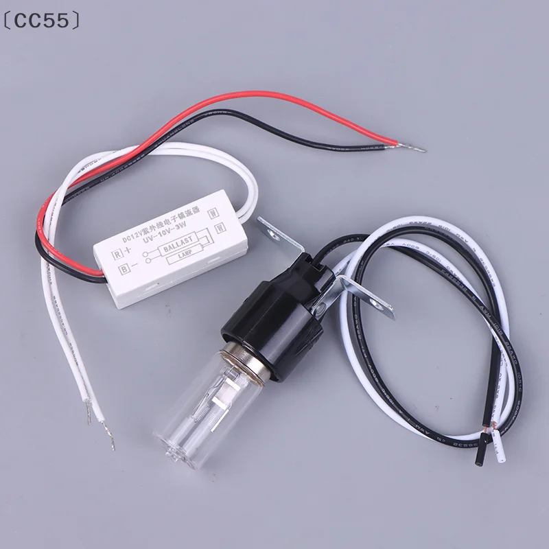 [-CC55」 التعقيم لمجفف الثلاجة والميكروويف 3 واط أضواء الأشعة فوق البنفسجية مصباح الأشعة فوق البنفسجية تيار مستمر 12 فولت مصباح معقم ضوء مبيد للجراثيم 185-254 نانومتر #4