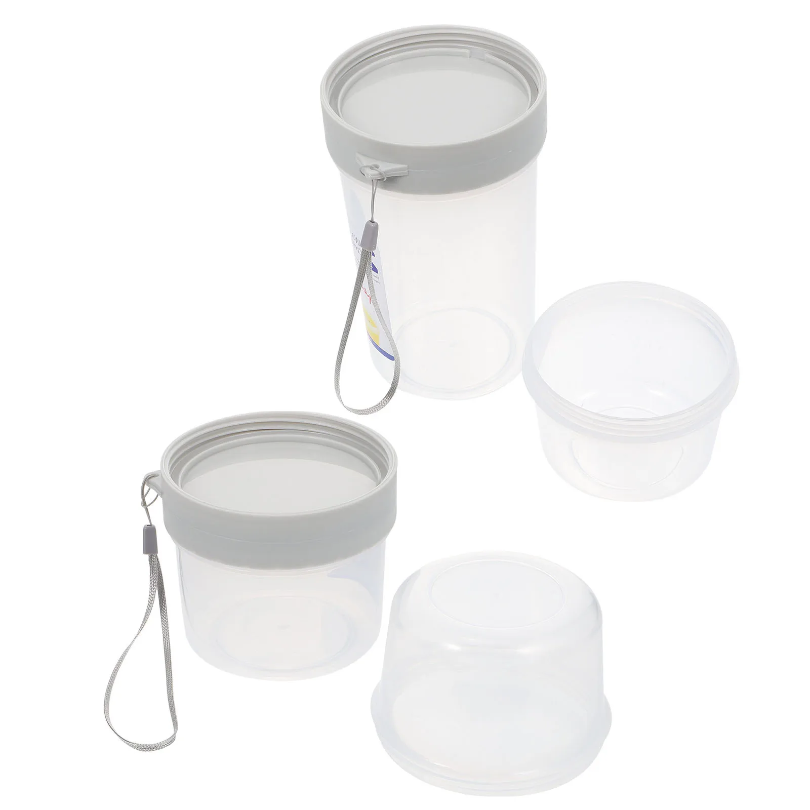 

2pcs Fresh-Keeping Box Food Grade Sealing Storage Container For Fruits Yogurt Seasoning Lunch Box Crisper Container Plastic