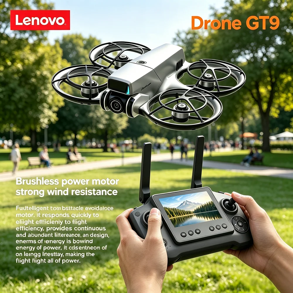 Brand+ GT9 GPS8K Drone 4K HD Dual Camera optical flow positioning WiFi Intelligent Obstacle Avoidance Brushless Motor Quadcopter