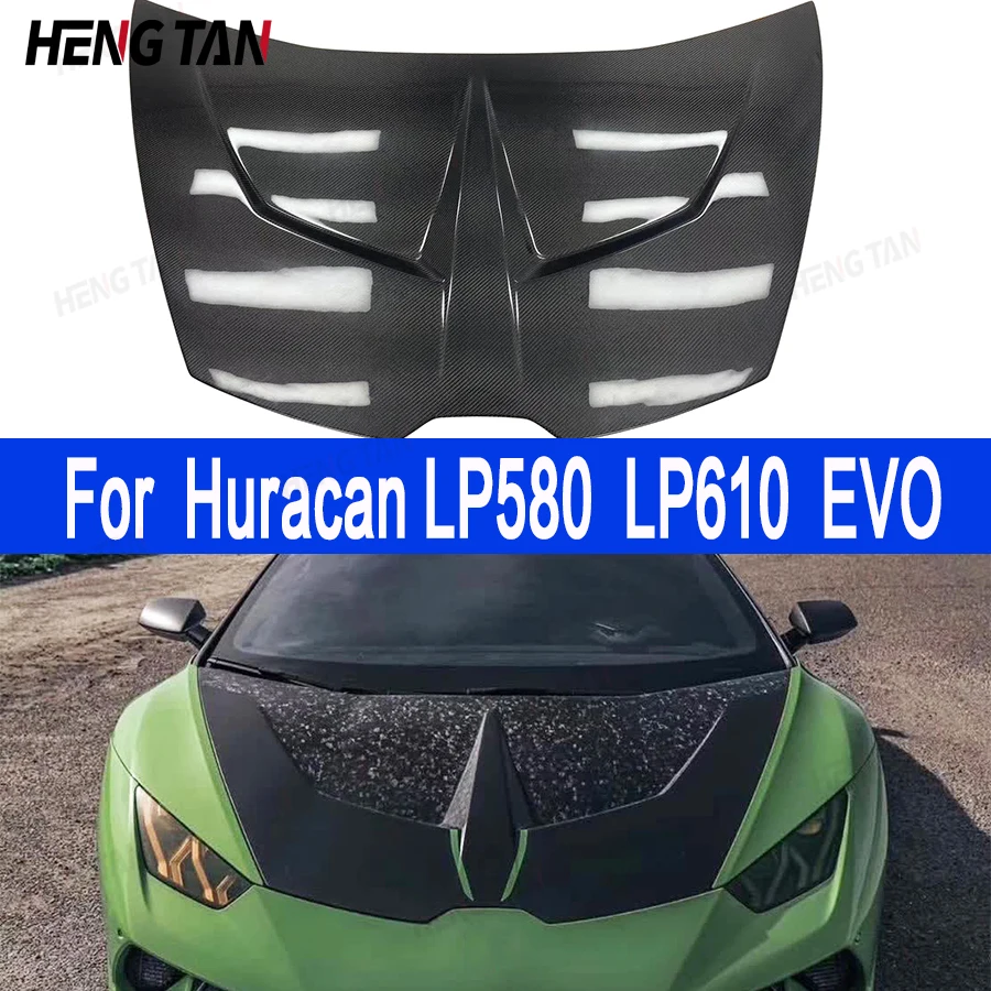 For Lamborghini Huracán LP580 610 EVO Carbon fiber hood engine cover carbon fiber engine cover The hood of an automobil Body Kit