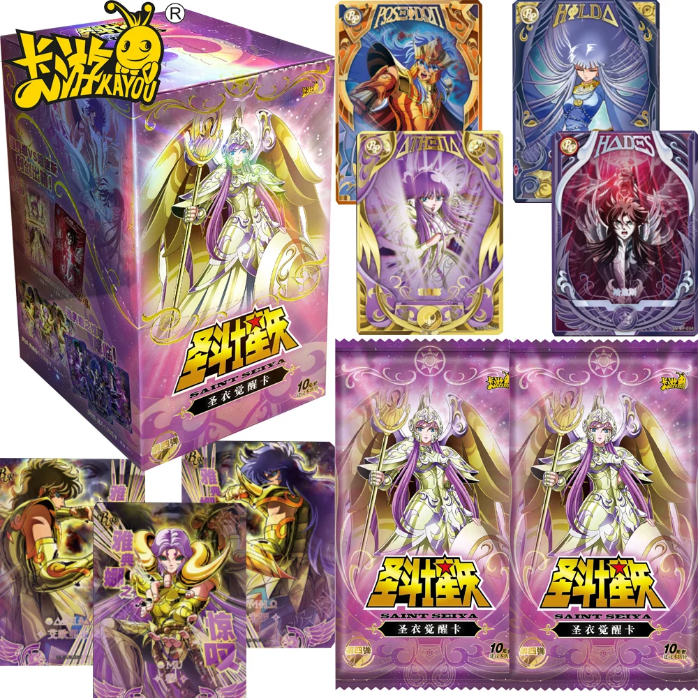 

KAYOU Genuine Saint Seiya Collection Cards Anime Saori Kido Hades Fate Duel Unique Art Limited Edition Cards Christmas Gift Toy