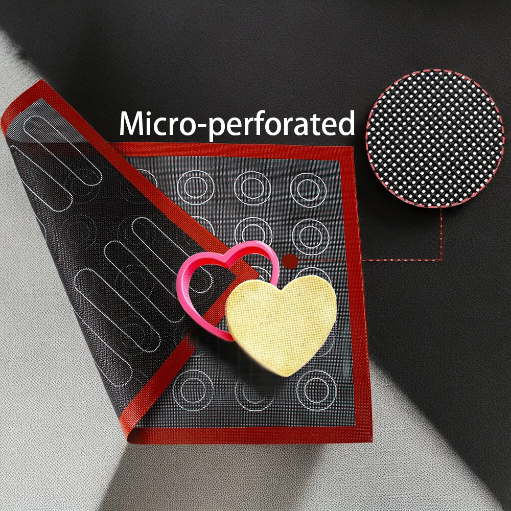 Micro-perforated Silicone Baking Mat Large Non-Stick Reusable Oven Sheet Liner for Cookie /Bread/ Macaron  Baking Accessories