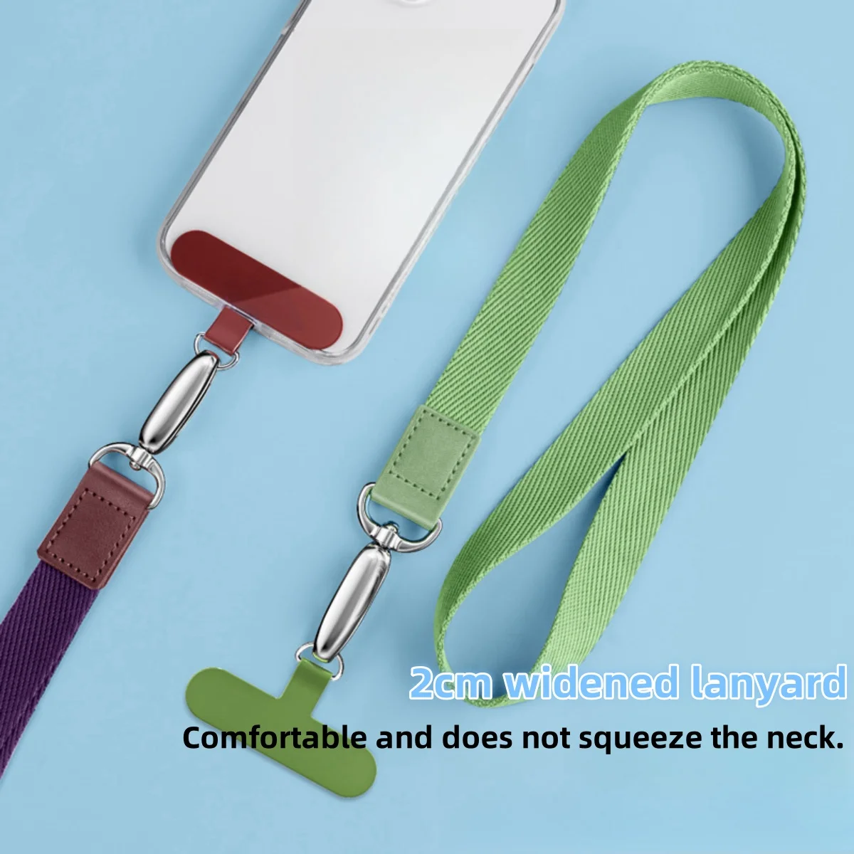 Handy-Lanyard, breiterer, bequemer Gurt, Handy-Verlustprävention, Clip-Stück, langes Seil, multifunktionales Arbeits-Tag-Lanyard