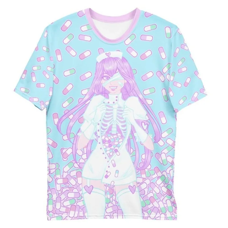 2026 New Fashion Summer Limited Edition Cute Element Style T-shirt 3D Printing Fashion Event Role-playing Clothing Top T-shirt