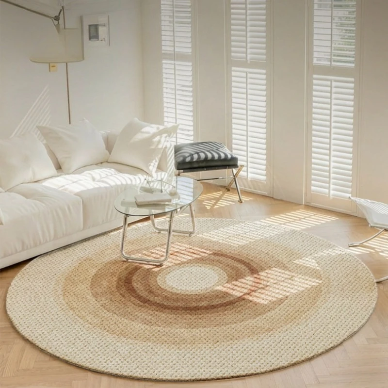 

Modern Style Bedroom Decor Round Carpet Fluffy Soft Carpets for Living Room Thick Plush Lounge Floor Mat Minimalist Washable Rug